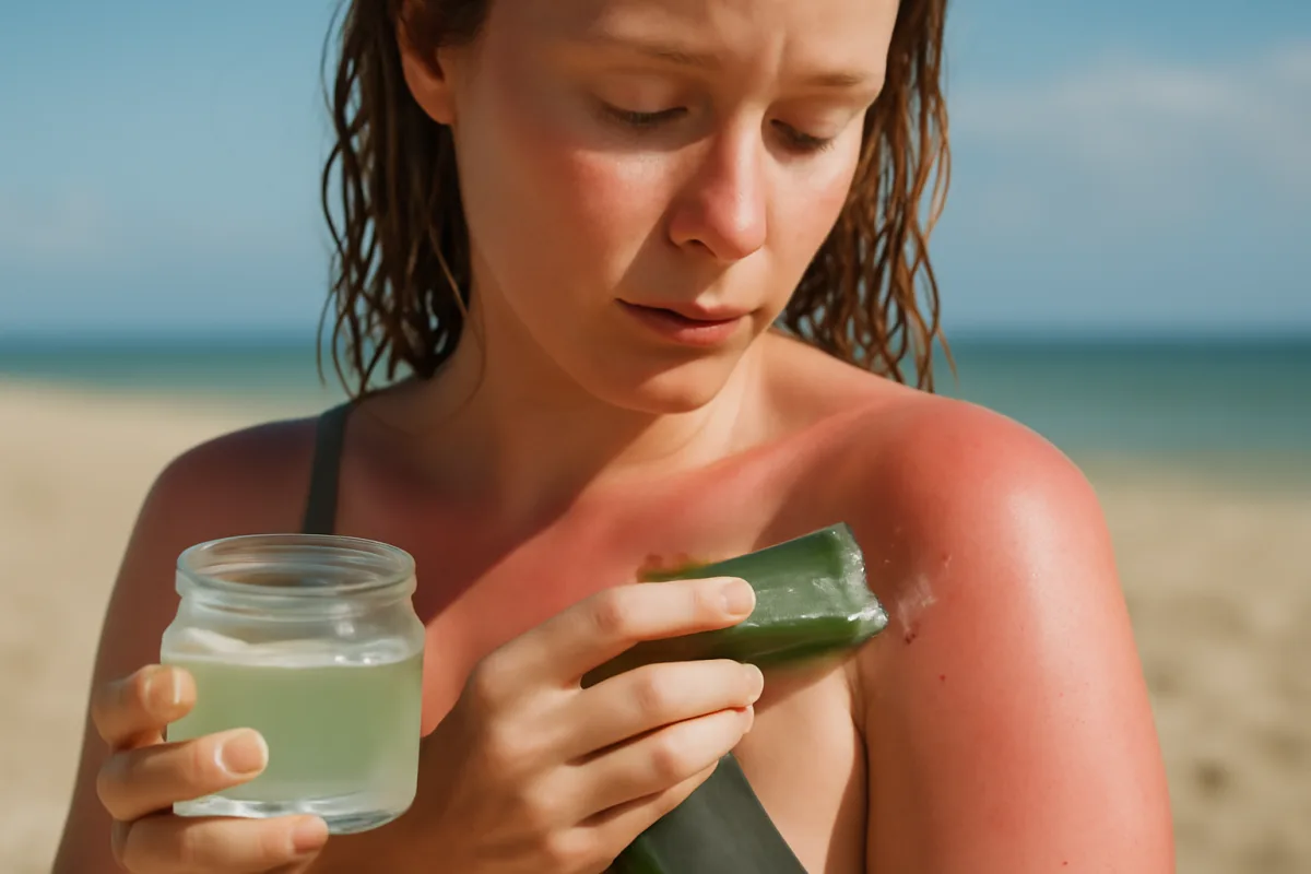 Pelle arrossata dopo il sole: il gel lenitivo che trovi in natura
