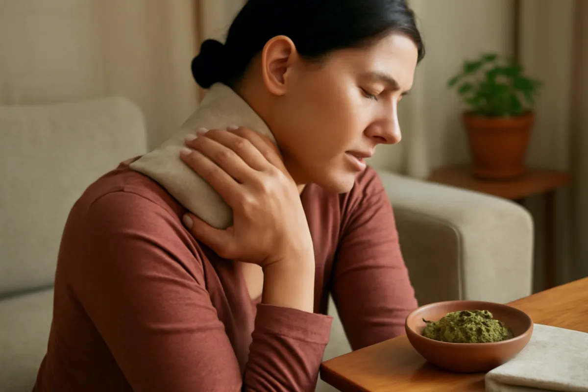 Dolore cervicale? il rimedio con impacco caldo alle erbe secondo la tradizione