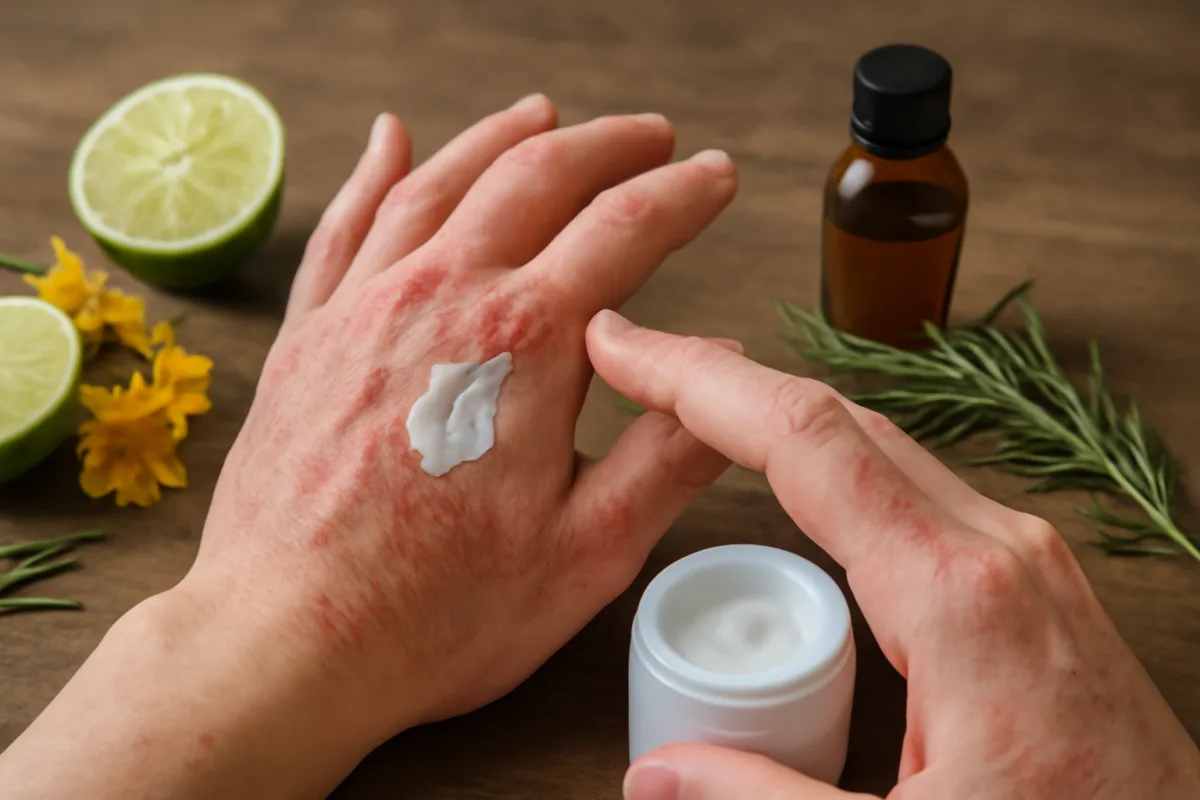 Eczema sulle mani: la crema fai-da-te con ingredienti naturali lenitivi