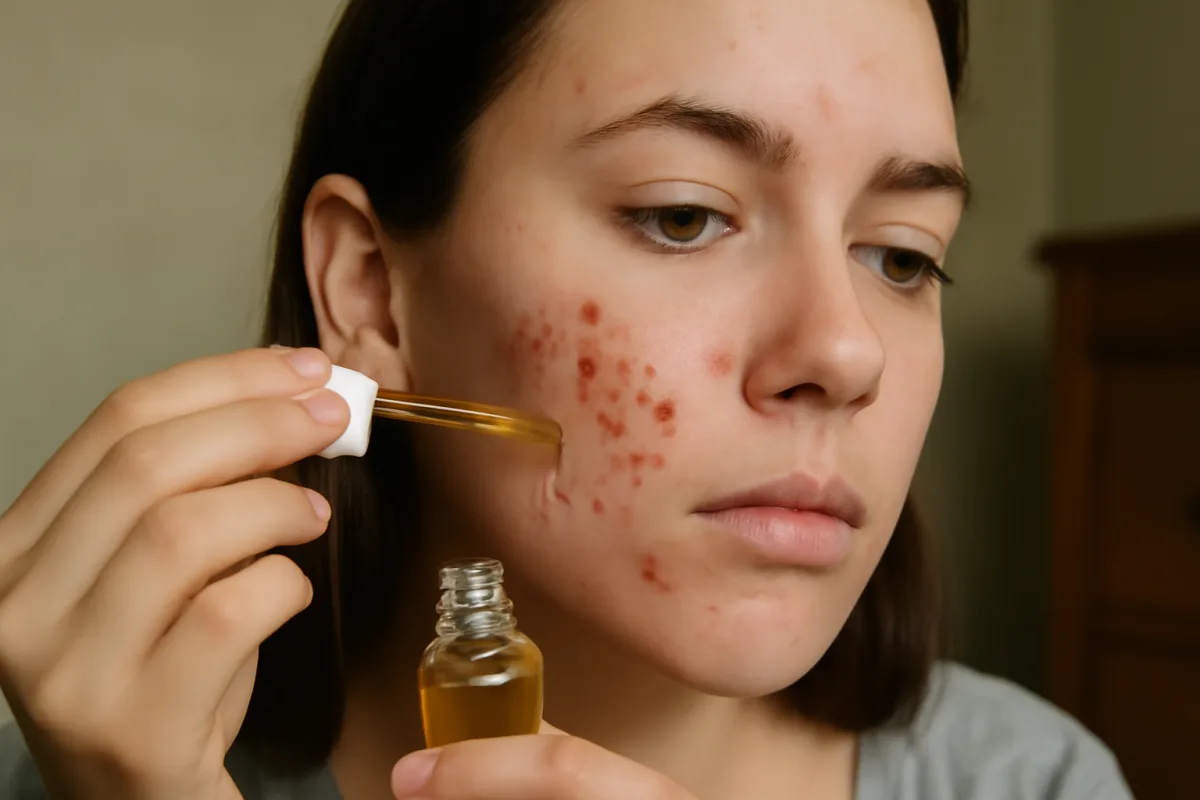 Bolle d’acne infiammate: l’unzione naturale che lenisce e purifica subito